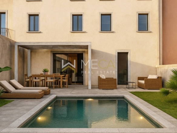 Desenzano, trilocale in centro con piscina privata